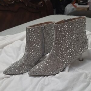 Abound Sparkling Silver Heeled Boots